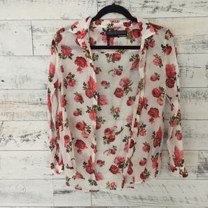 The Kooples Floral Buttondown The 1975